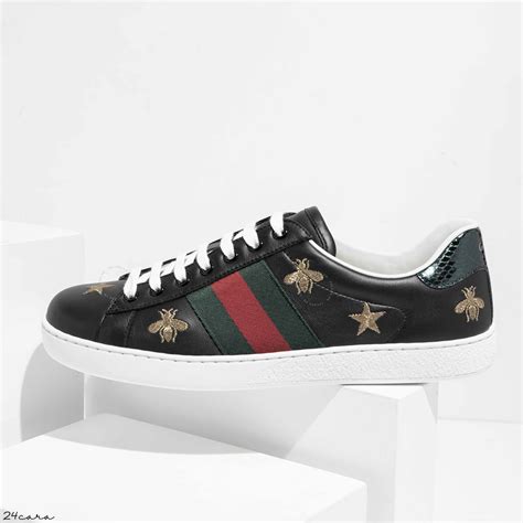 gucci sneakers embroidered|gucci ace bee platform sneakers.